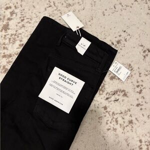 Good American Jet Black Women’s Straight Jeans